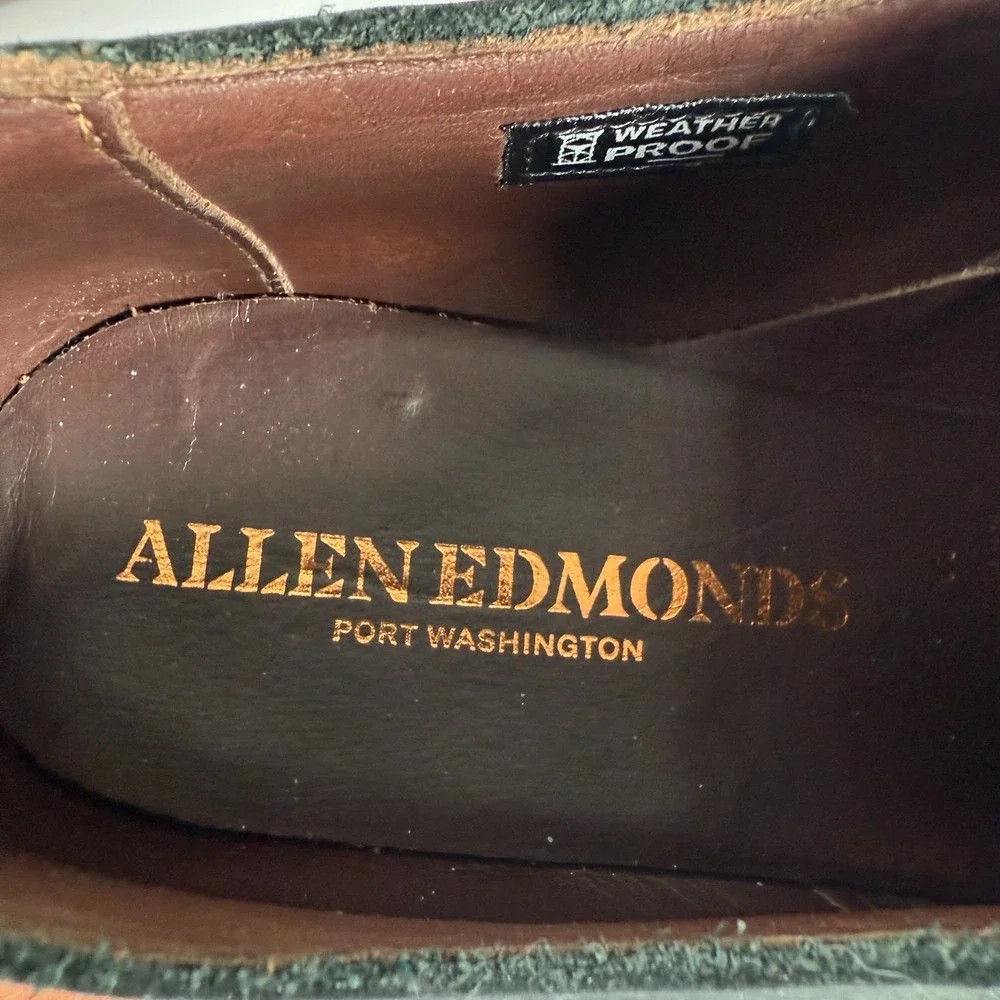 Allen Emonds Shoes Mens 13 D Black Leather Port Washington Venture Monk Strap